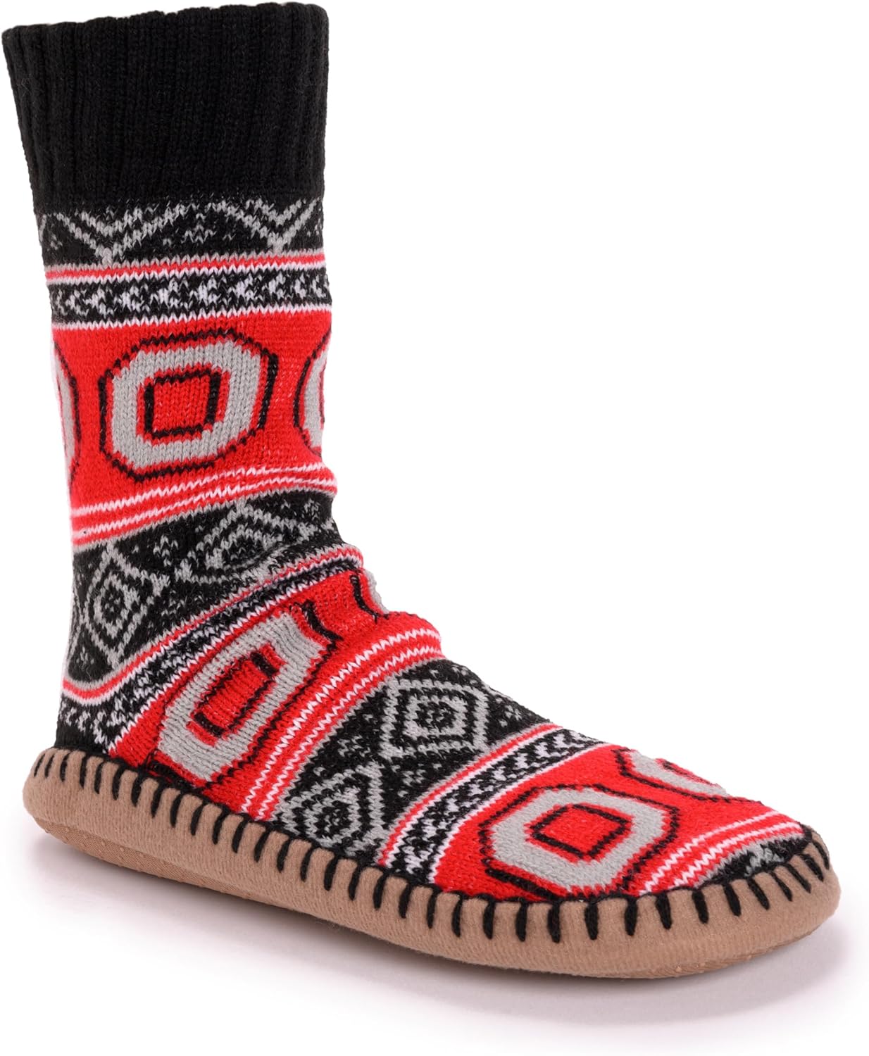 Muk Luks Unisex Ohio State Buckeyes Game Day Slipper Socks