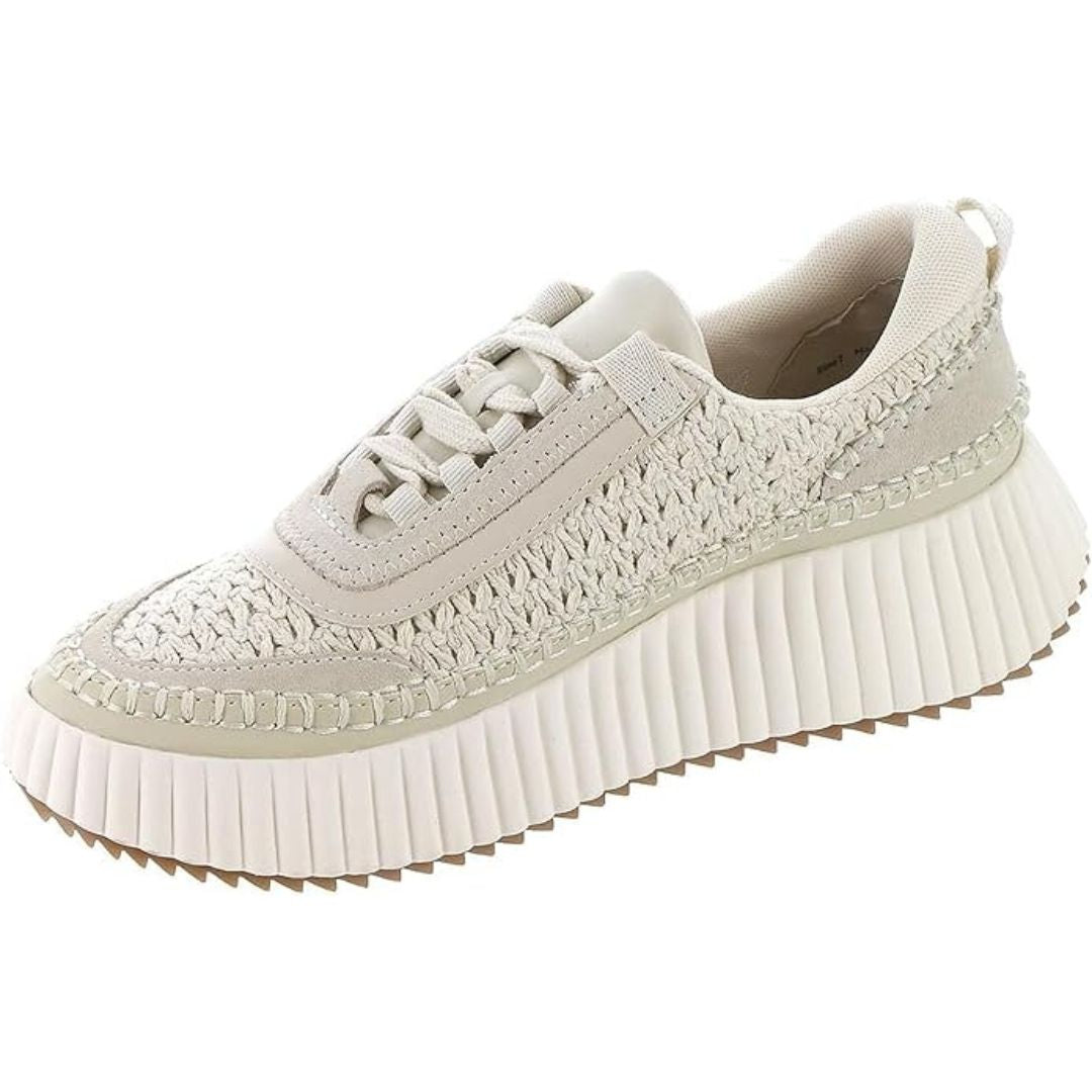 Dolce Vita Women's Platform Dolen Sneaker Sandstone Knit