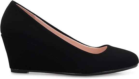 Zapatos de cuña negros para mujer A New Day
