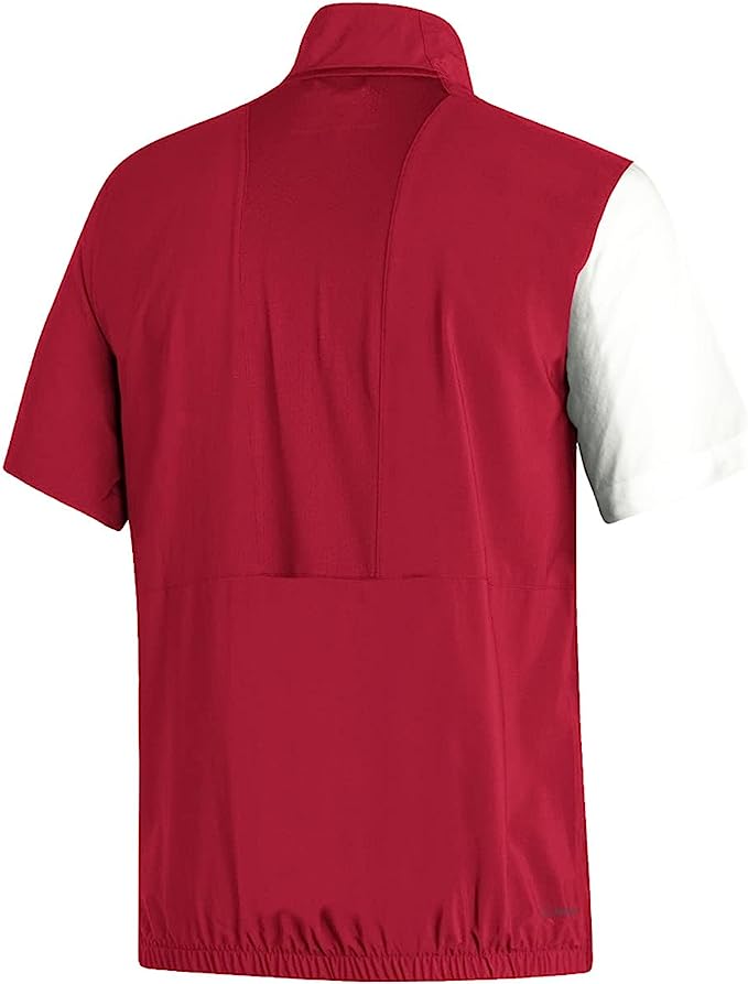 Sudadera de manga corta con cremallera de un cuarto de Adidas Stadium para hombre HG0088