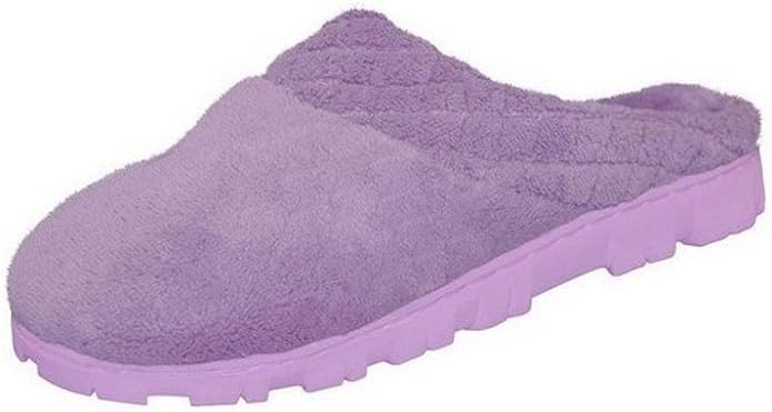 Zueco acolchado para mujer color lavanda de Muk Luks