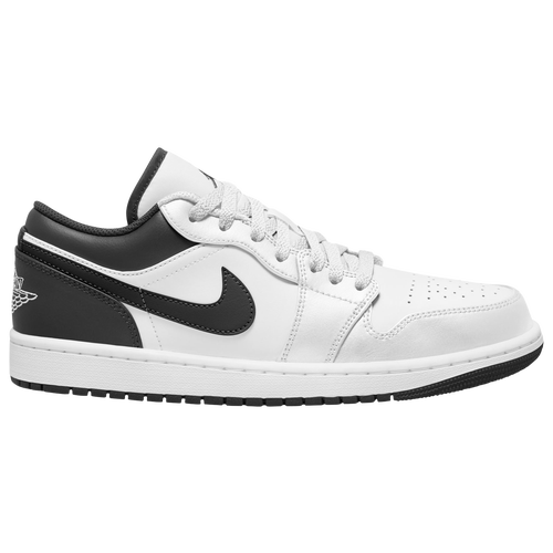 Air Jordan 1 Low Unisex Black and White Sneakers 553558-132