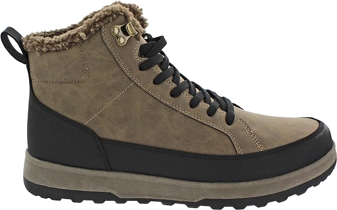 Bottes de neige LogJam pour hommes résistantes aux intempéries, marron