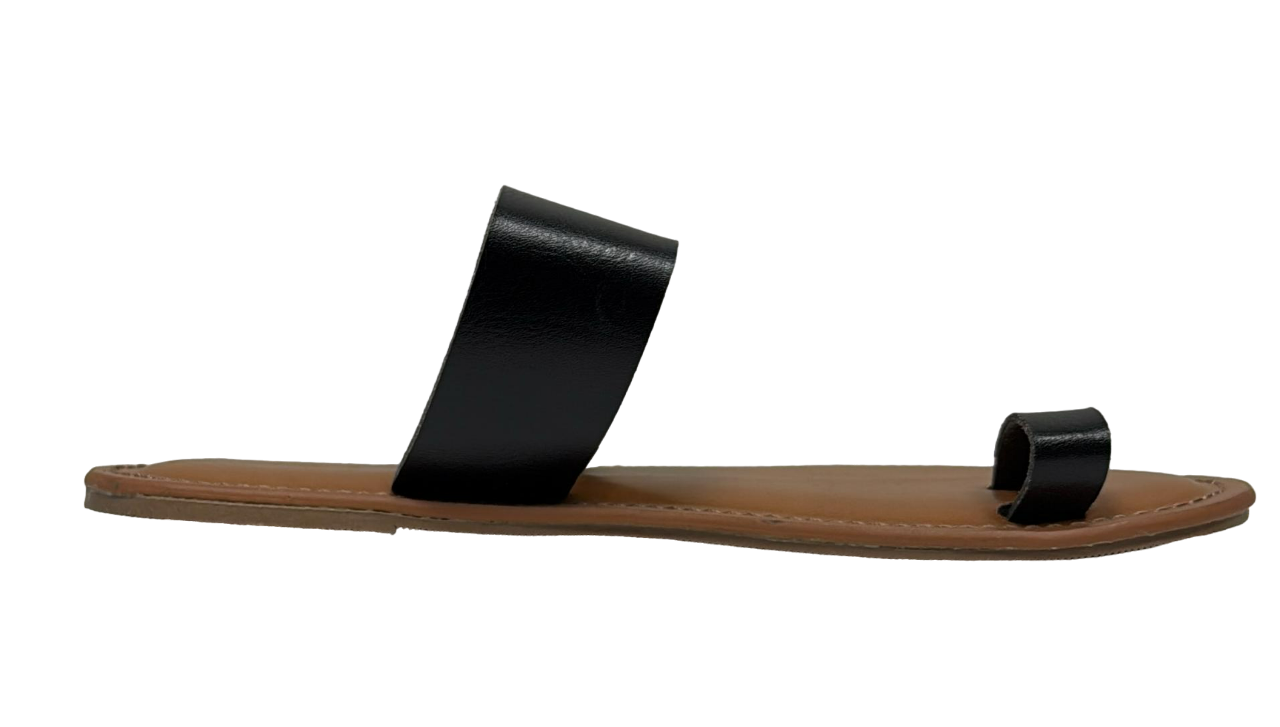 Sandales Kessie noires à filetage universel pour femmes