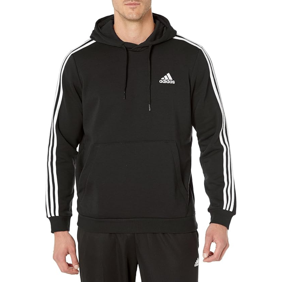 AdidasMen's Essential Pullover Hoodie Black