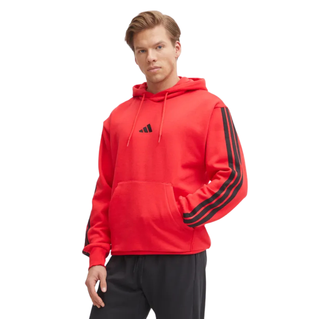 Adidas Men's Essentials 3-Stripe Fleece  Hoodie JE6298