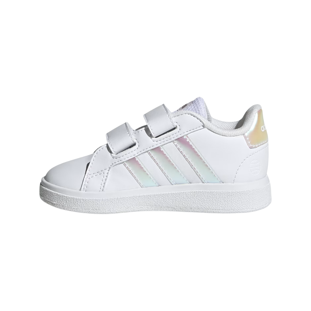 Adidas Little Kids’ Grand Court 2.0 Shoes – White IE3851