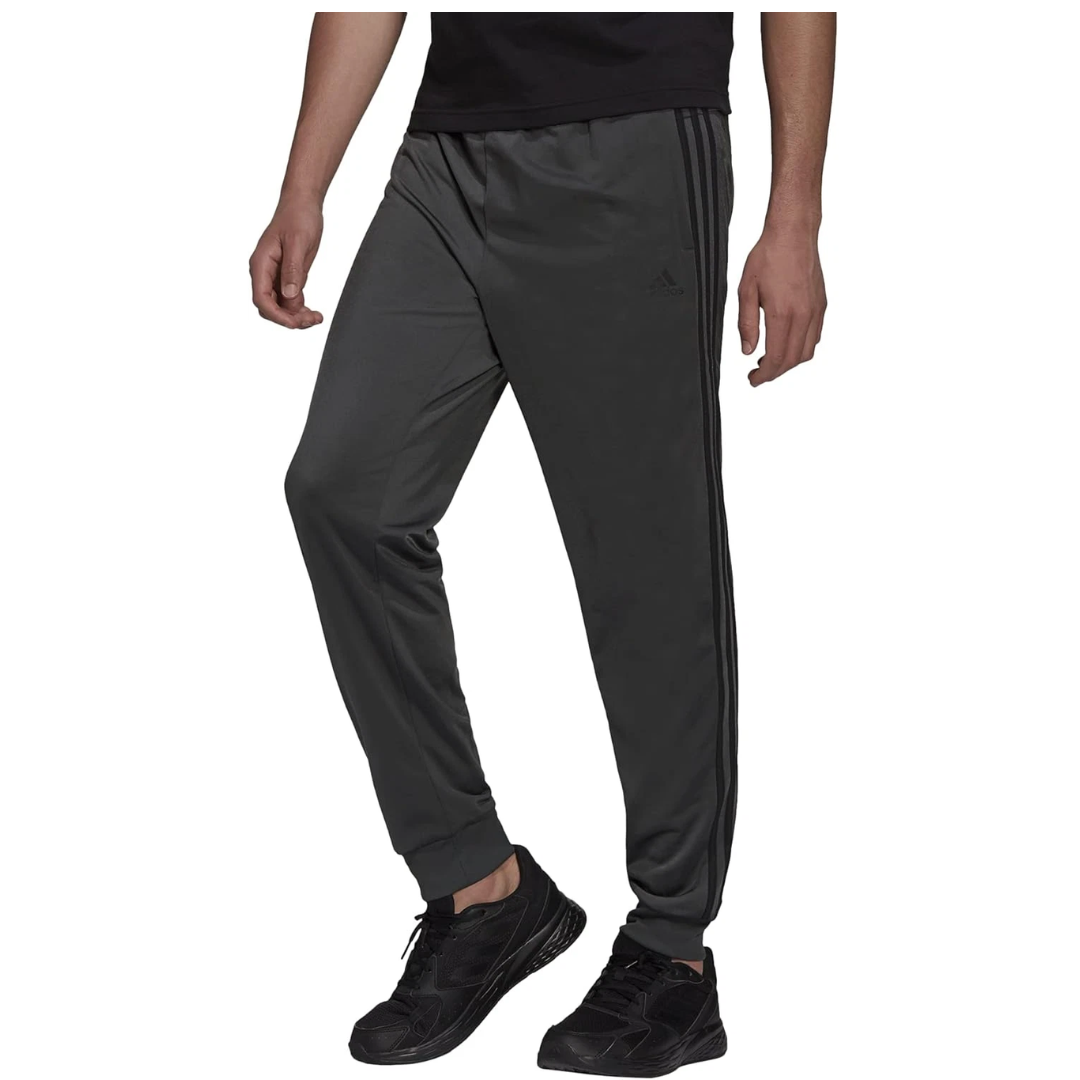 Adidas Men's 3-Stripes Tricot Tapered Track Pants Grey H46109
