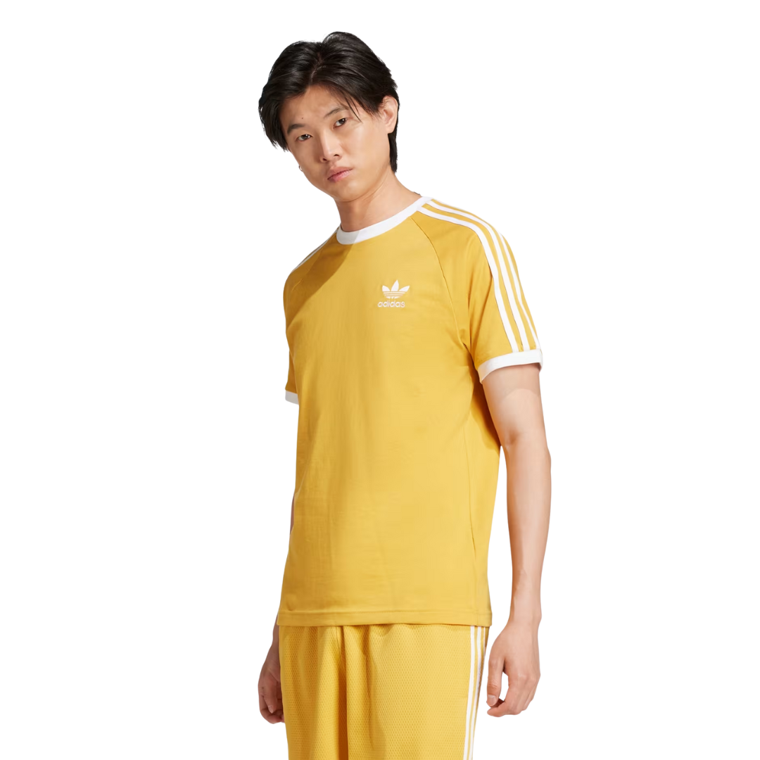 Adidas Men's Adicolor Classics 3-Stripes Tee Shirt – Gold IZ2370