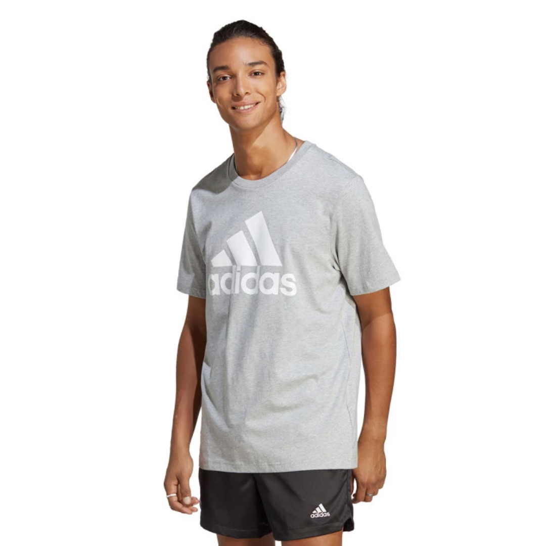 Adidas Men’s Essentials Logo Tee – Grey IZ2859