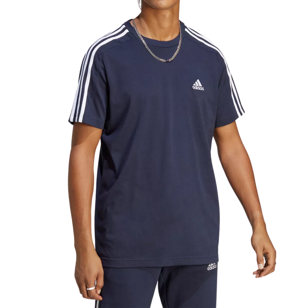Adidas Men's Essentials Single Jersey 3-Stripes T-Shirt IC9334