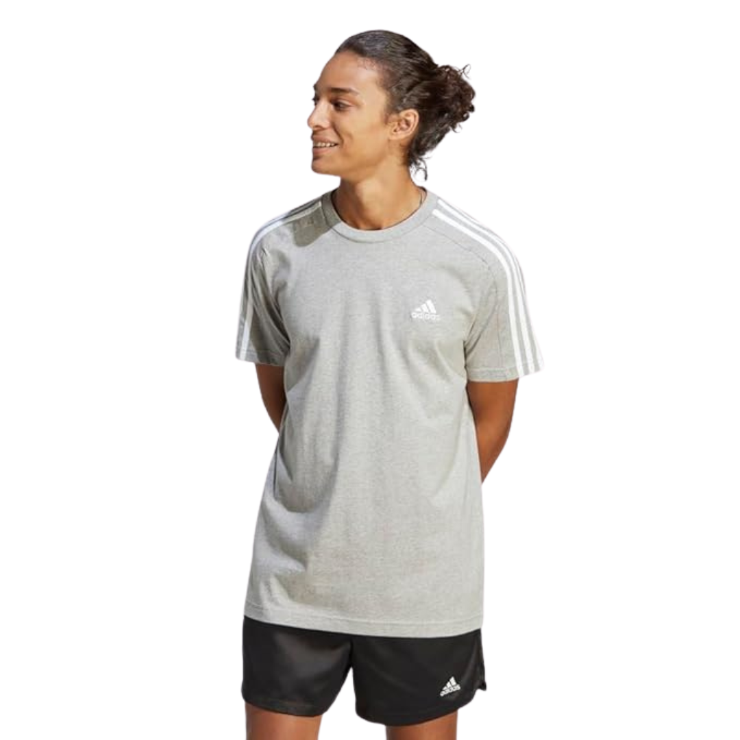Adidas Men's Essentials Single Jersey 3-Stripes T-Shirt | IC9337