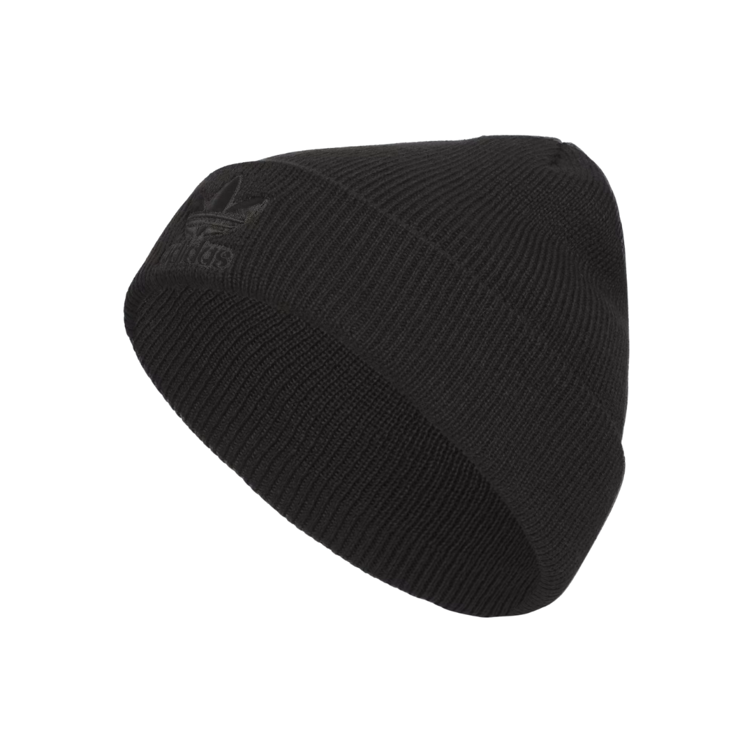 Adidas Originals Men's Trefoil Beanie – Black IQ5527