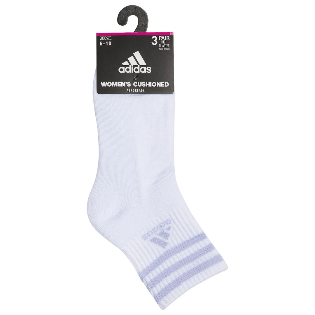 Adidas Women's Superlite Classic 3-Pack Quarter Socks JJ7511