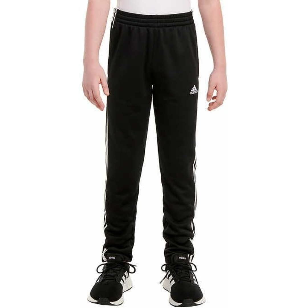 Pantalon de jogging pour jeunes Adidas avec trois bandes sur les poches cousues 1417128 Noir