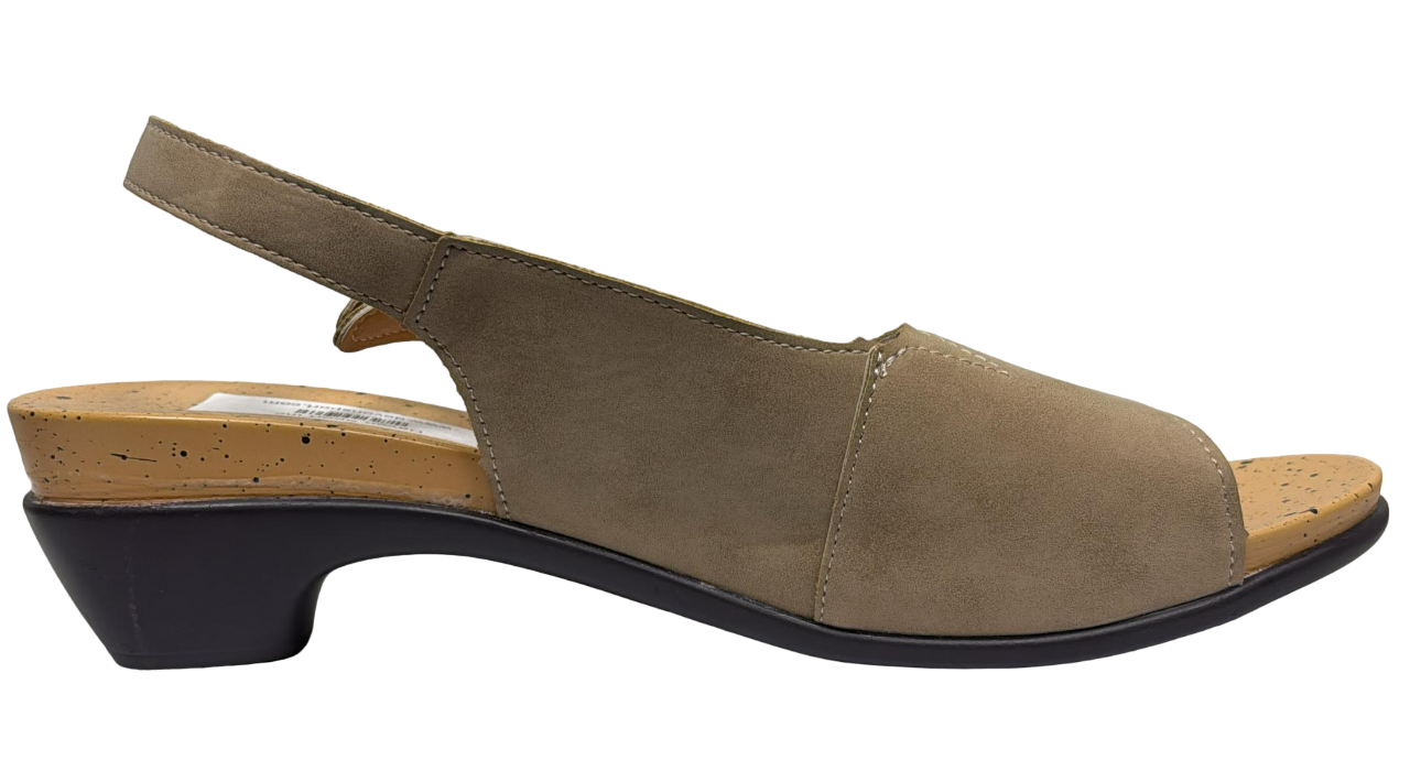 Paotmbu Apricot Peep Toe Sling Beige