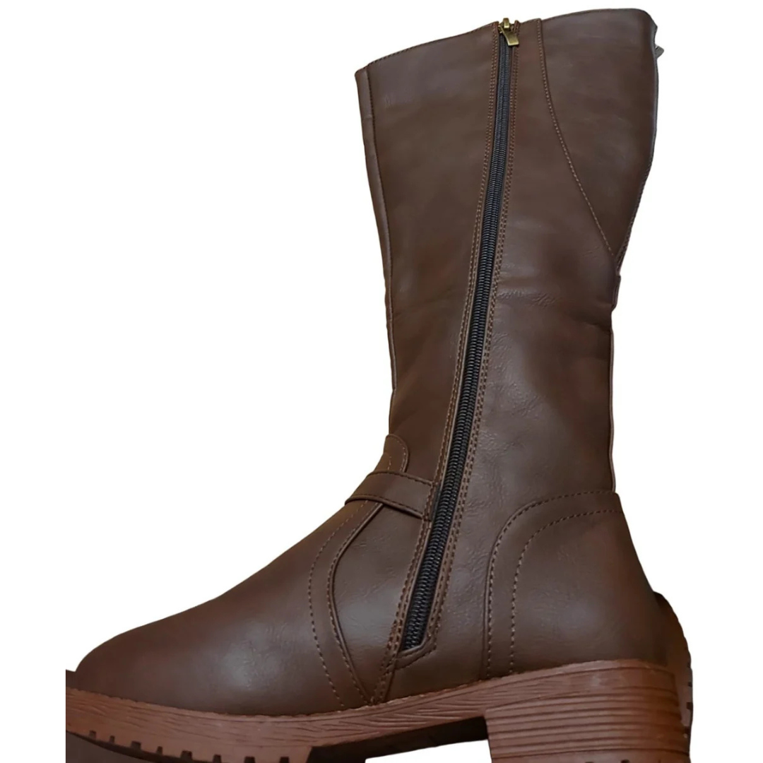 Bottes de cowboy en cuir marron pour femmes Devon Sports
