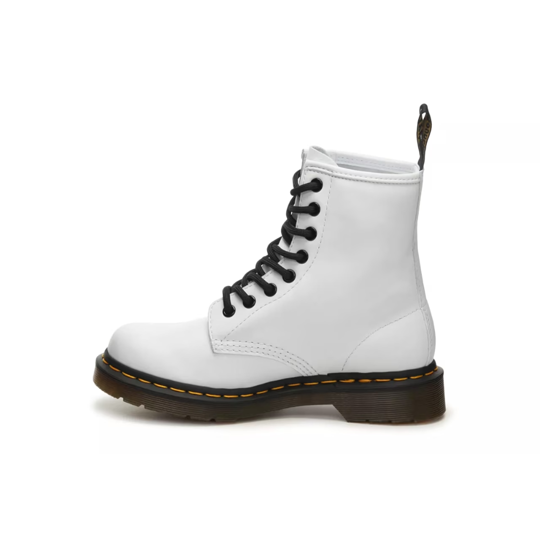 Dr. Martens Youth Kid's 1460 8-Eye Leather Combat Boots – White