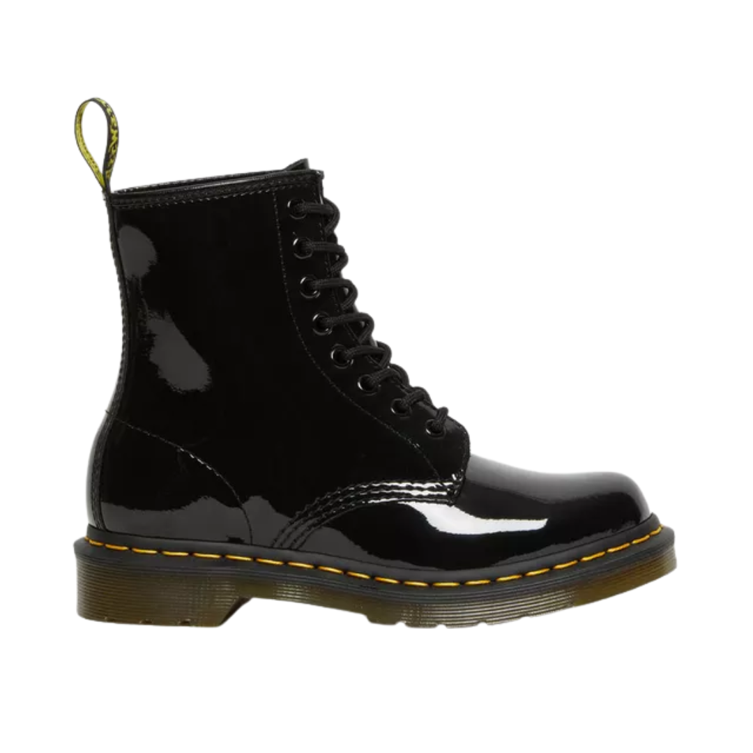 Dr. Martens Women’s 1460 Patent Leather Lace-Up Boots – Black
