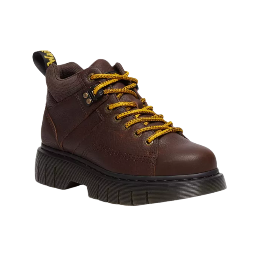 Dr. Martens Woodard Grizzly Leather Low Casual Boots – Brown 31045201