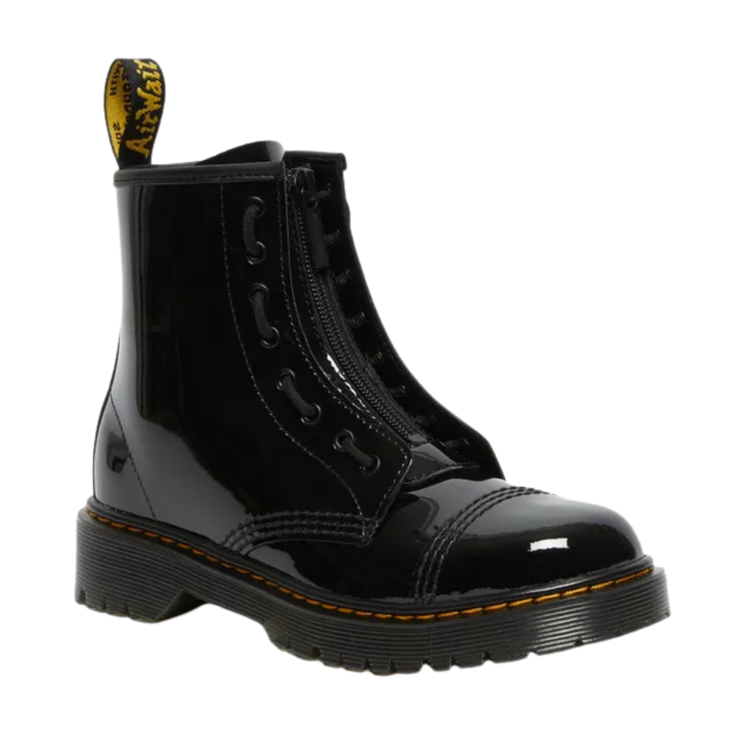 Dr. Martens Youth Sinclair Bex Patent Leather Boots – Black