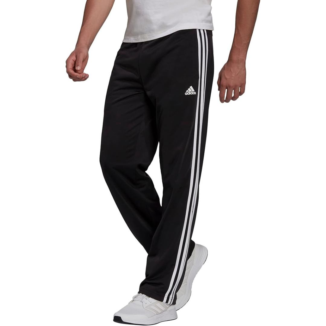 Adidas Men's 3S Open Hem Track Pants Black H46110