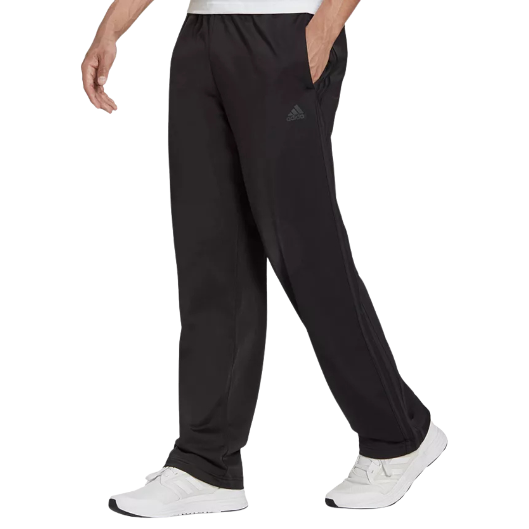 Adidas Men's Essentials Warm-Up Open Hem 3-Stripes Track Pants H48430
