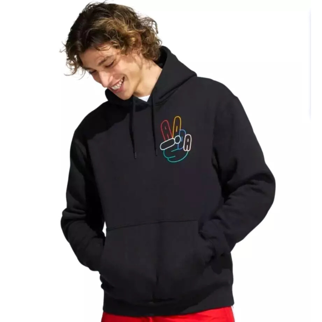Adidas Men's Peace Sign Fleece Hoodie HC1789