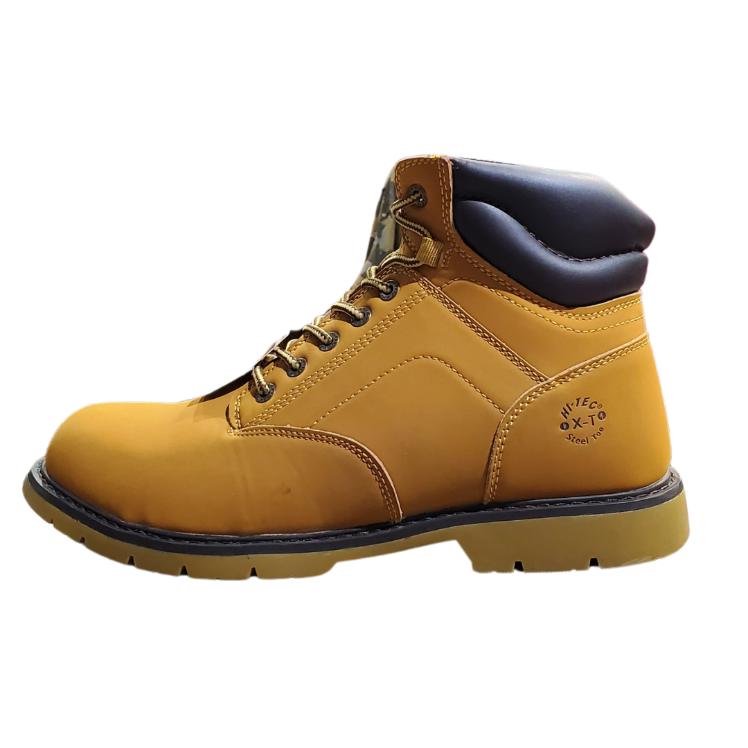 Hi- Tec Men's Guage 6 ST Steel Toe Boots Wheat