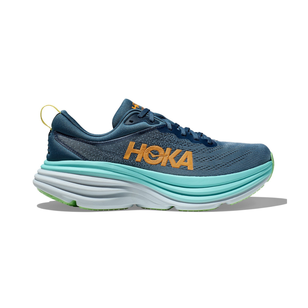 Hoka Men’s Bondi 8 Running Shoes – Real Teal 1123202RHD