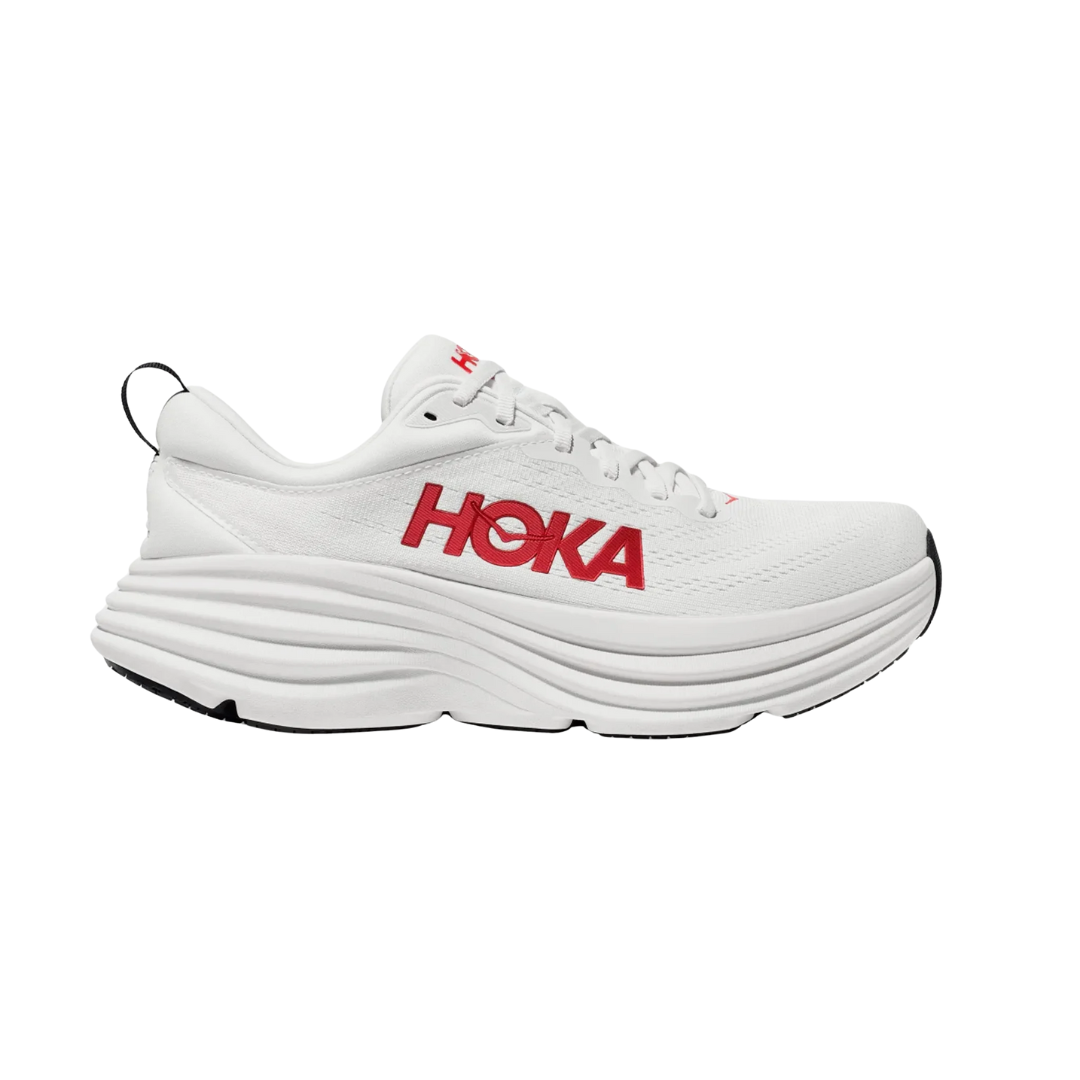 Hoka Men's Bondi 8 Running Shoes – White 1123202-WVR