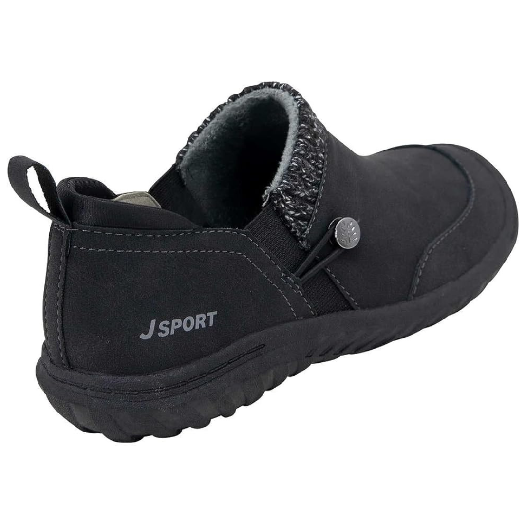 Zapatillas sin cordones Alice de Jsport para mujer, color negro