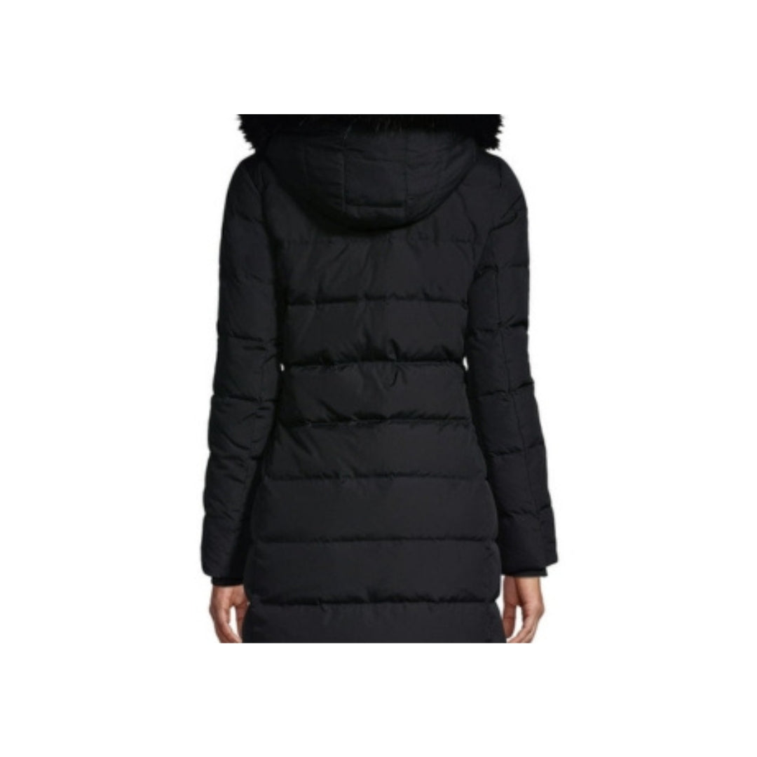 Lands' End Women's Hooded Puffer Jacket - Black
