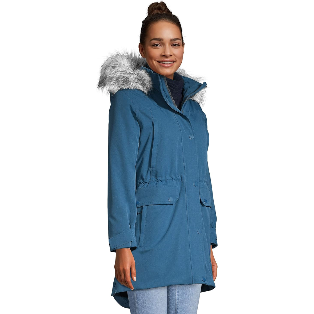 Lands’ End Women’s Expedition Down Parka – Evening Blue