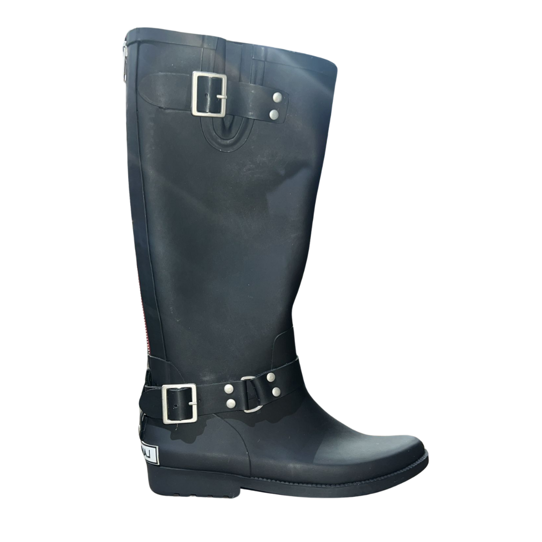 Lands' End Women's Tall Rain Boots Black 5458569