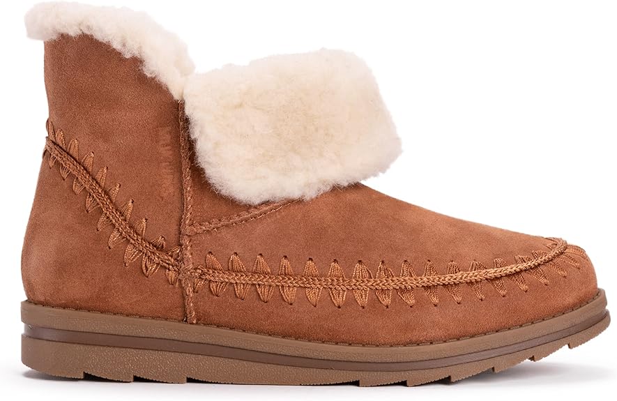 Muk Luks Women's Ziggy Melrose Bootie Fashion Boot Cognac