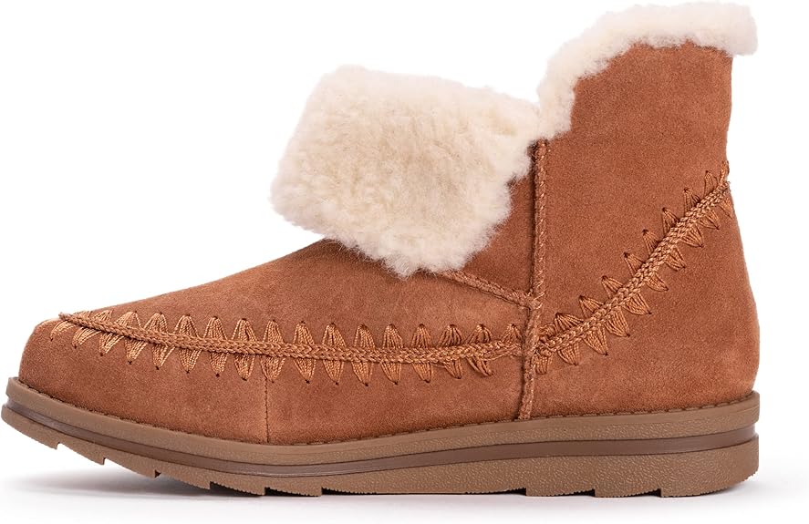 Muk Luks Women's Ziggy Melrose Bootie Fashion Boot Cognac