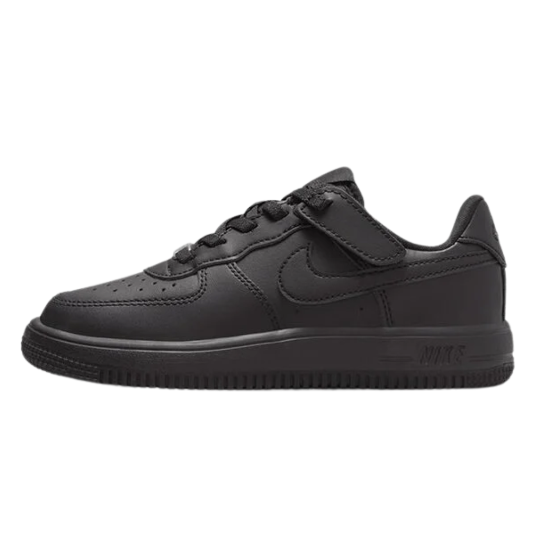 Nike Little Kids' Force 1 Low EasyOn Black Shoes FN0237-001