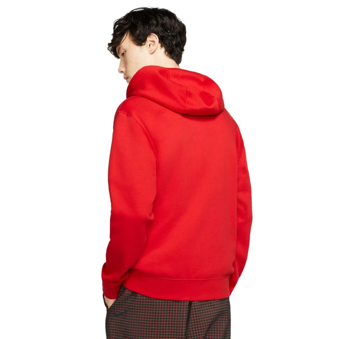 Nike Men's Fleece Zip Up Hoodie Red BV2645-657