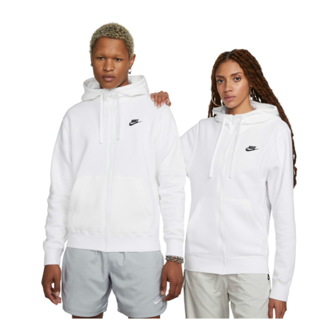 Nike Women's Sportswear Club Fleece White Hoodie