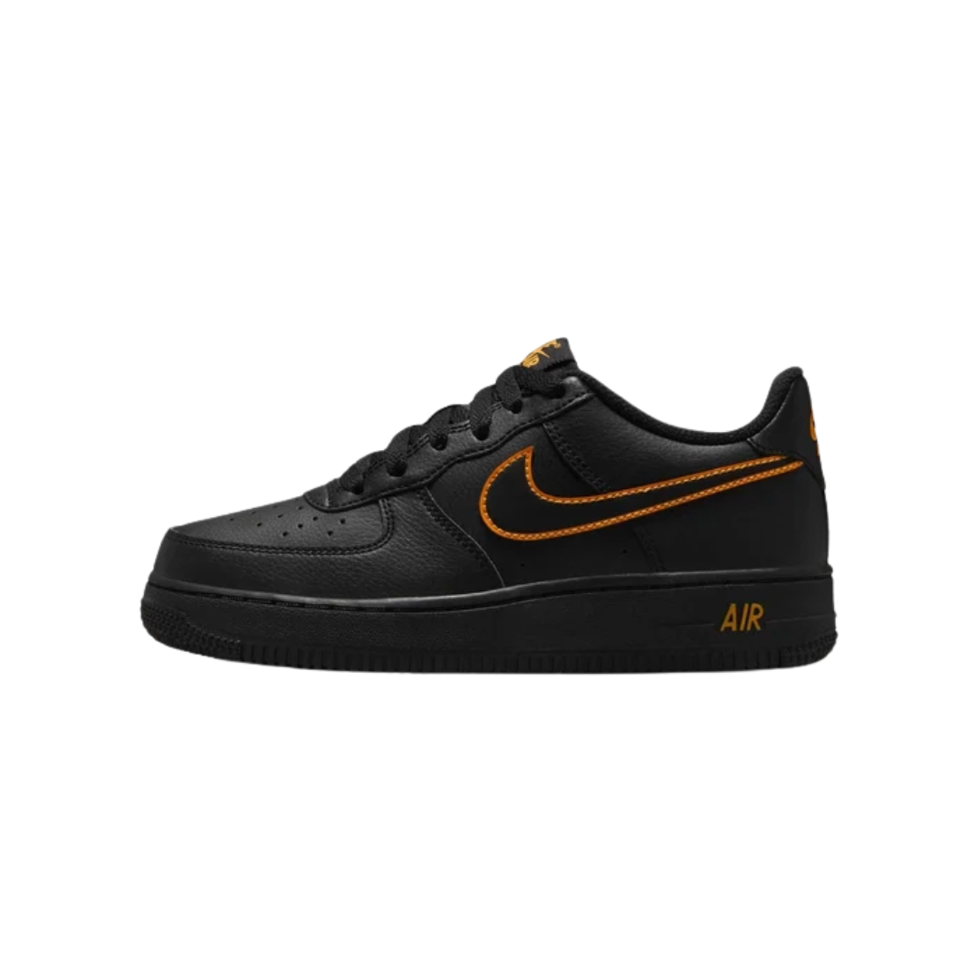 Nike Big Kids' Air Force 1 Shoes – Black/Sundial IF6158-001