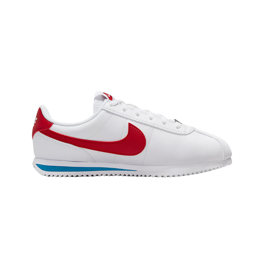 Nike Big Kids’ Cortez Shoes - White-Red DM0950-115