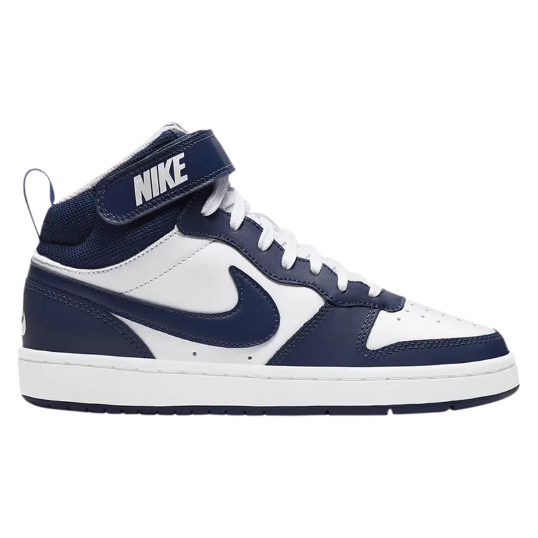 Nike Big Kids' Court Borough Mid 2 Shoes CD7782-107