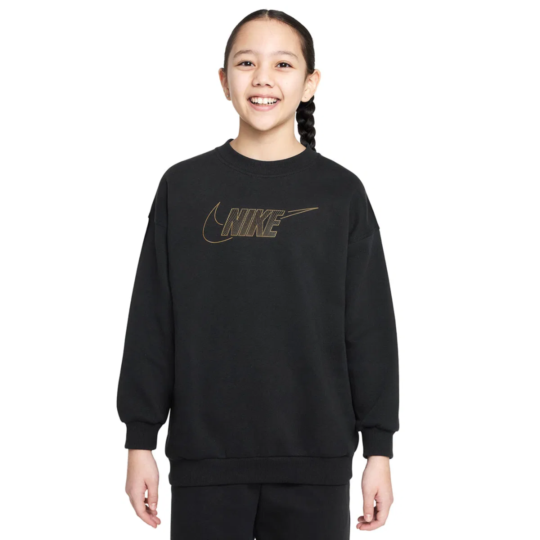 Nike Girls Fleece Club Sweatshirt Black FJ6161-010