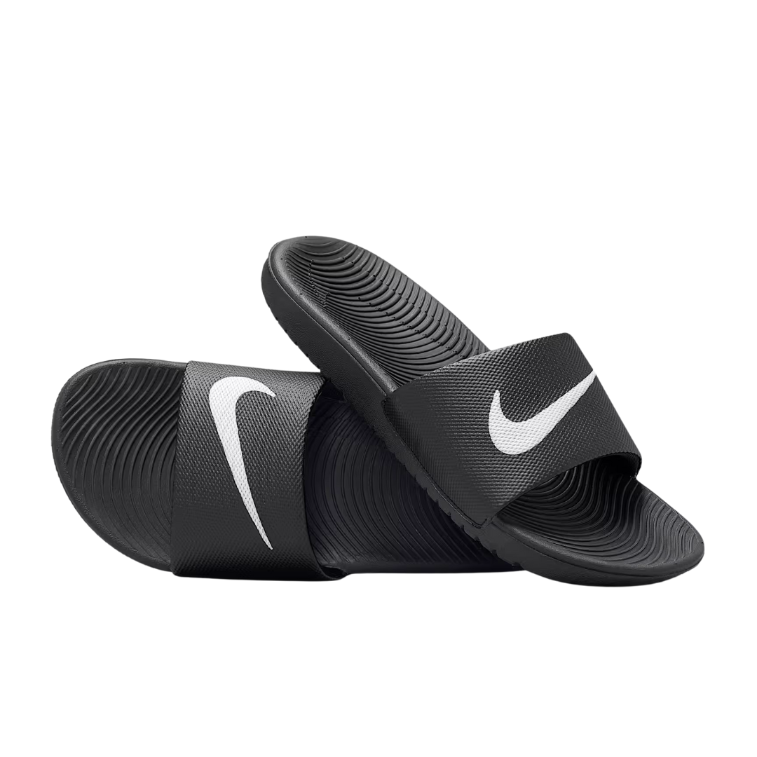 Nike Kawa Kids’ Summer Slides – Black/White 819352-001