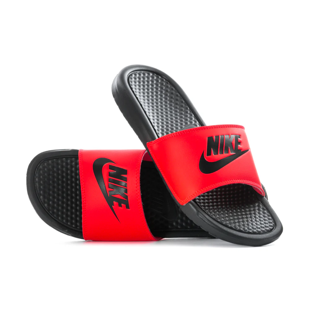 Nike Men's Benassi JDI Slides Red/Black – 343880-605
