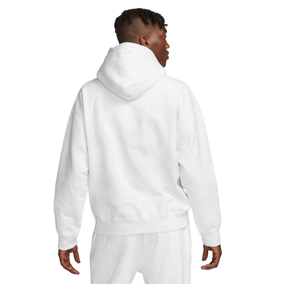 Nike Men's Solo Swoosh Fleece Pullover Hoodie White 611457-133