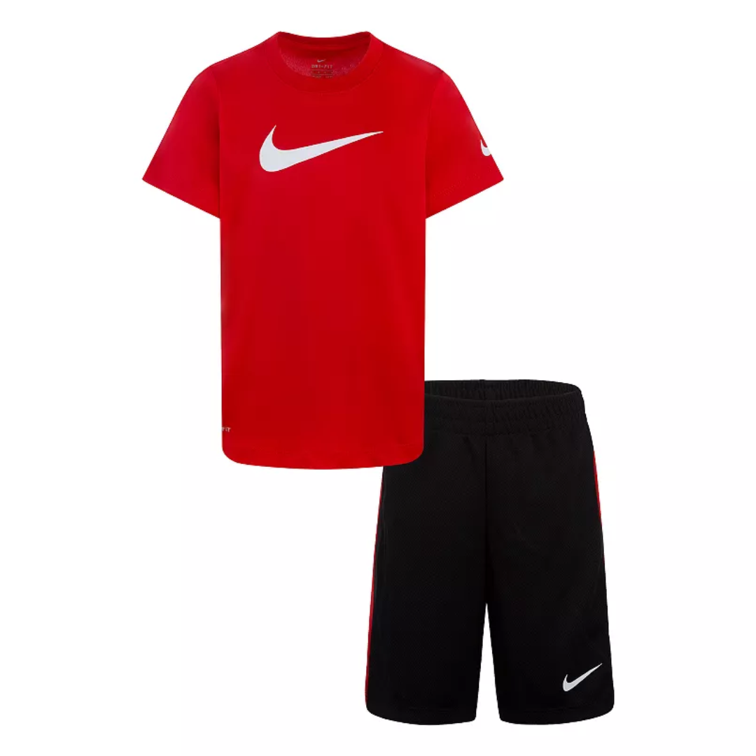 Nike Toddler Boys 2-Piece Dri-FIT Dropset T-Shirt and Shorts Set 86E237-R1N