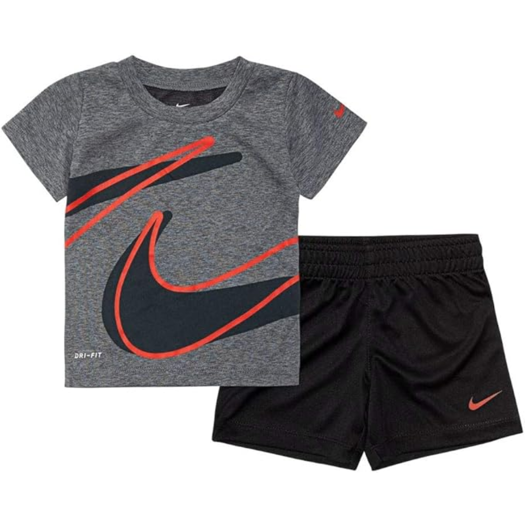 Nike Toddler Boys 2-Piece Dri-FIT Dropset T-Shirt and Shorts Set 86E526-023