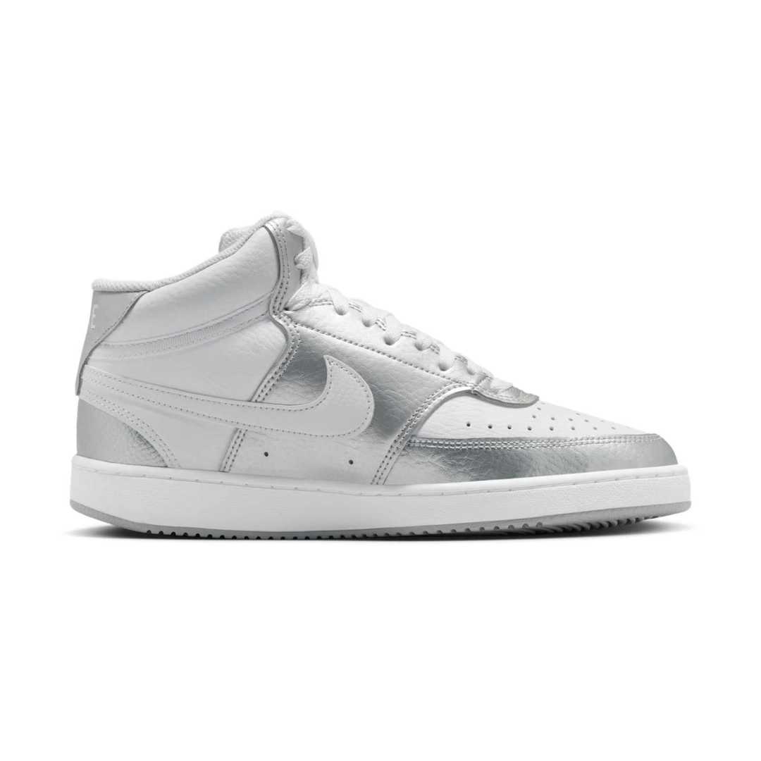 Nike Women’s Court Vision Mid 'Silver Grey' Shoes – CD5436-108